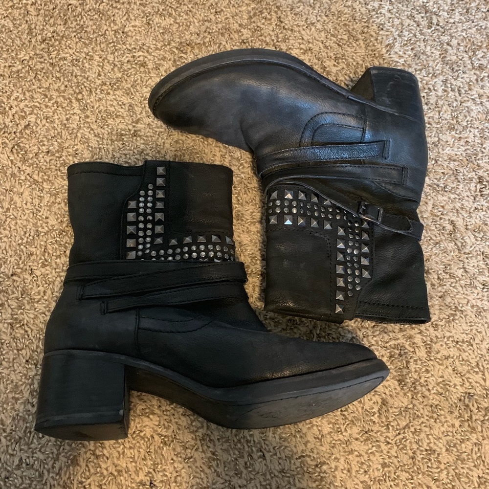 Vince Camuto Studded Moto Boots